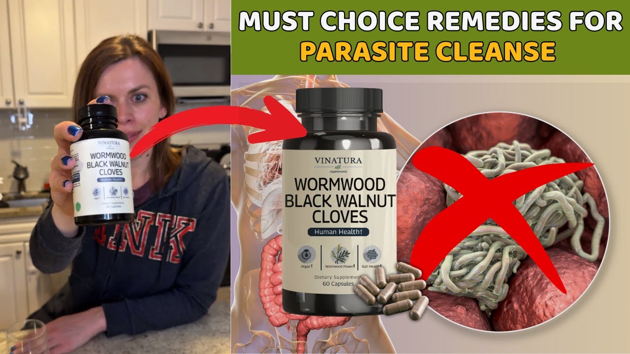 Deworming For Humans With Wormwood Black Walnut Clove - Best Parasite Cleanse Products Review