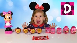 Распаковка сюрпризов Минни Маус Наклейки ФАШЕМС и ЯЙЦА Mickey Mouse unboxing surprise toys