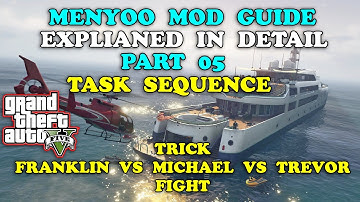 Menyoo Trainer Task Sequence Explained In Detail Part 05 | Menyoo Mod Tutorial | By ShahidTheGamer
