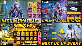 Next Ultimate Set Bgmi Unlimited Free Gem Trick A18 Bonus P Rewards Next Uc Up Event Bgmi
