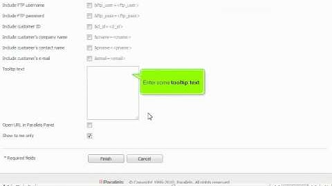 How to create Custom Buttons in Plesk10 - Canadian Web Hosting