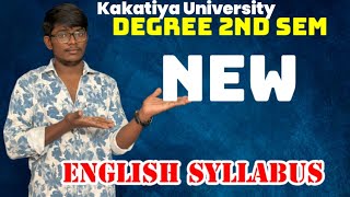 Degree 2nd Sem New English syllabus || 2026 Degree 1st year 2nd sem