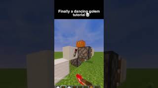 minecraft dancing golem tutorial 💀#minecraft #shorts #viral