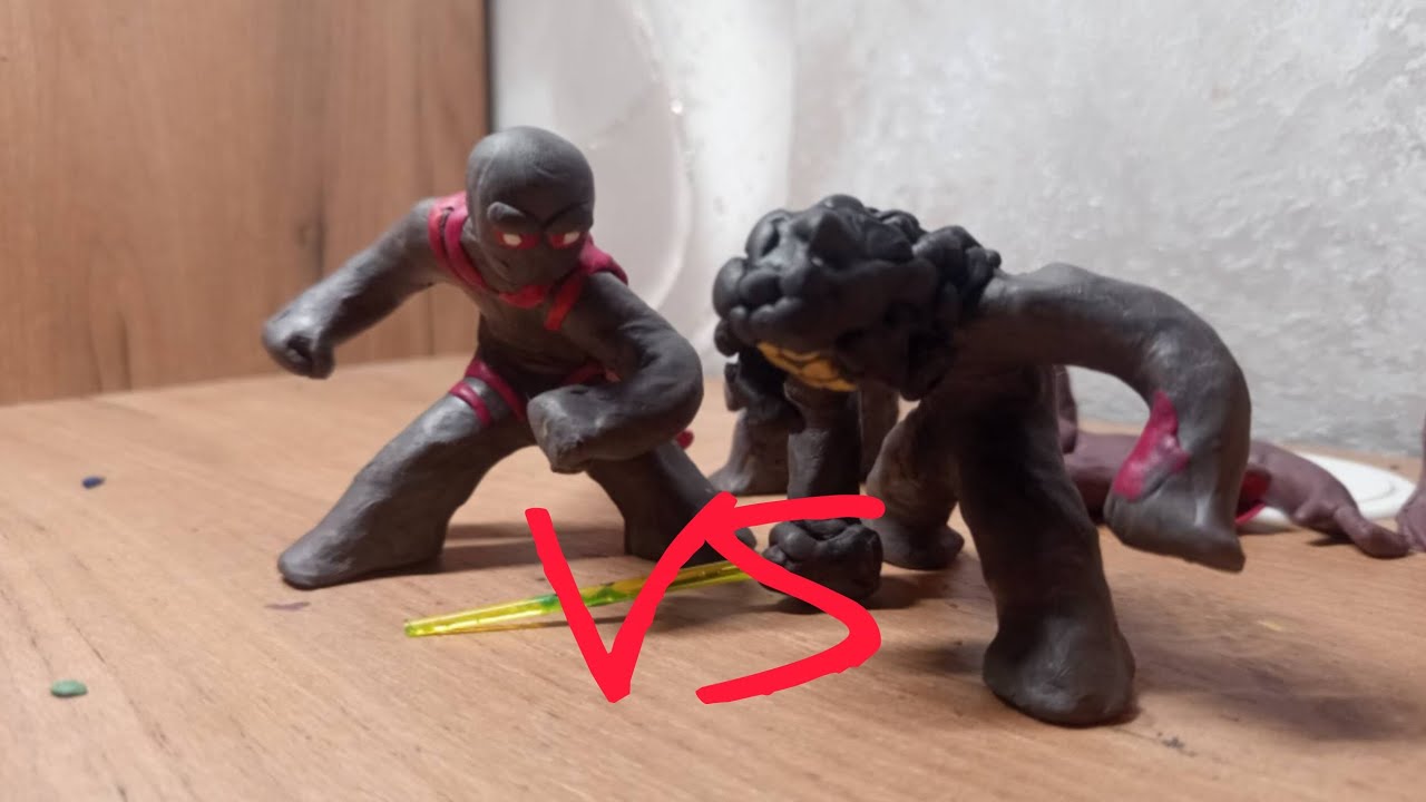ПЛАСТИЛИНОВАЯ АНИМАЦИЯ ( фан ) BLOODY POWERBOY VS OVERHEAD #stopmotion #анимация 