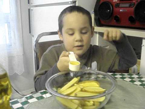 How to make homemade fries by Isaiah Brown.wmv