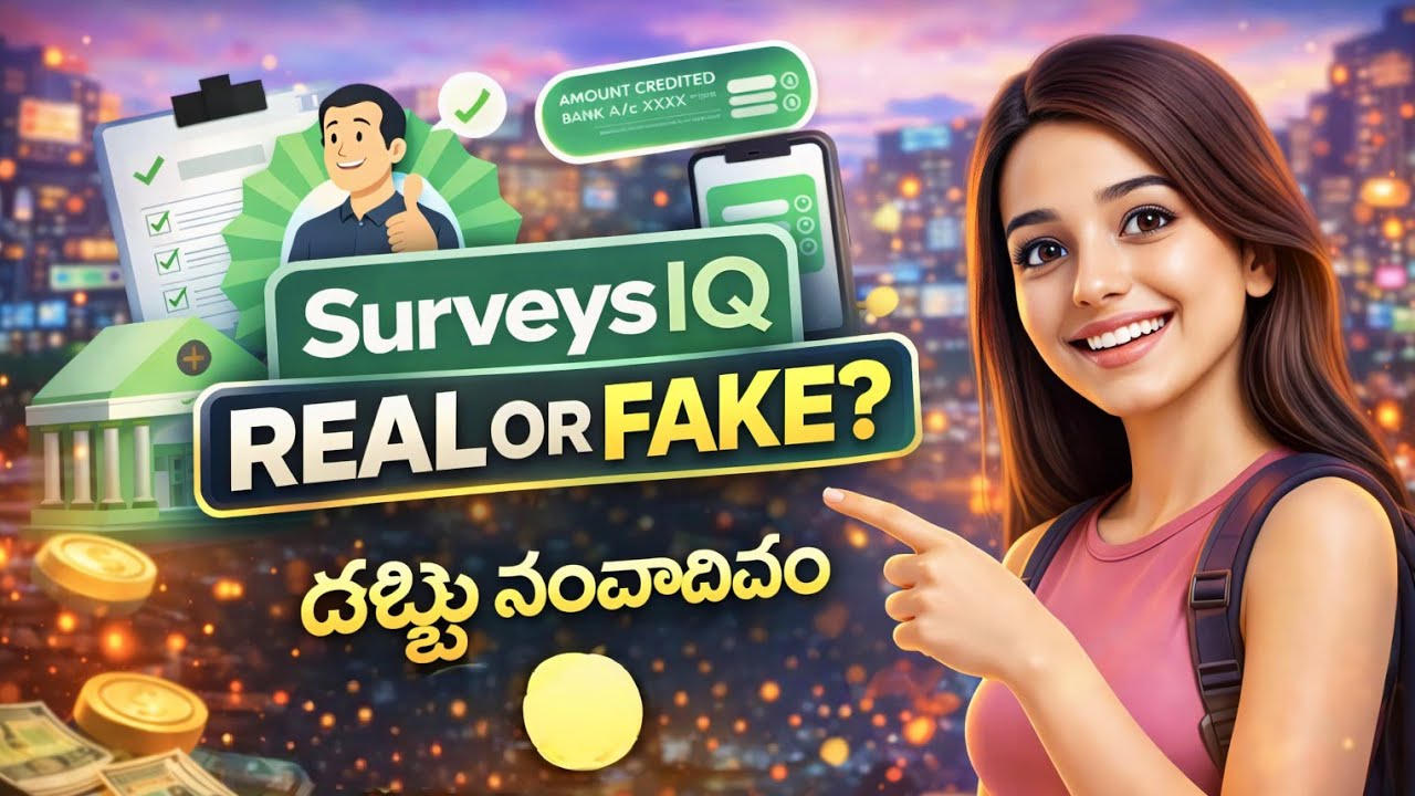Surveys iq App Real or Fake in Telugu || Surveys iq App Review Telugu |
