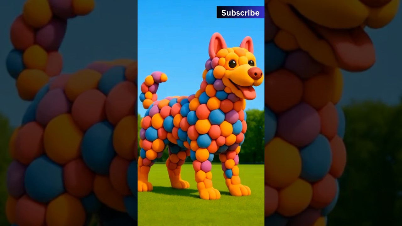 Bubblefoam Dog Surprise 🐶🫧 | Cute Burst & Pop Animation 2025 