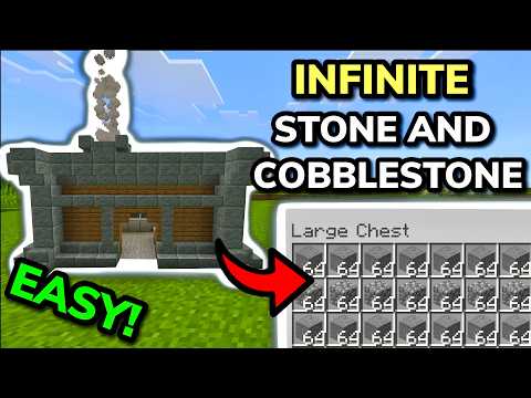 YOU NEED TO MAKE THIS EASIEST AUTOMATIC STONE FARM in Minecraft Bedrock 26.1+