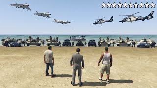 What Happens If You Get 10 Stars in GTA 5? (Epic Cop Battle)