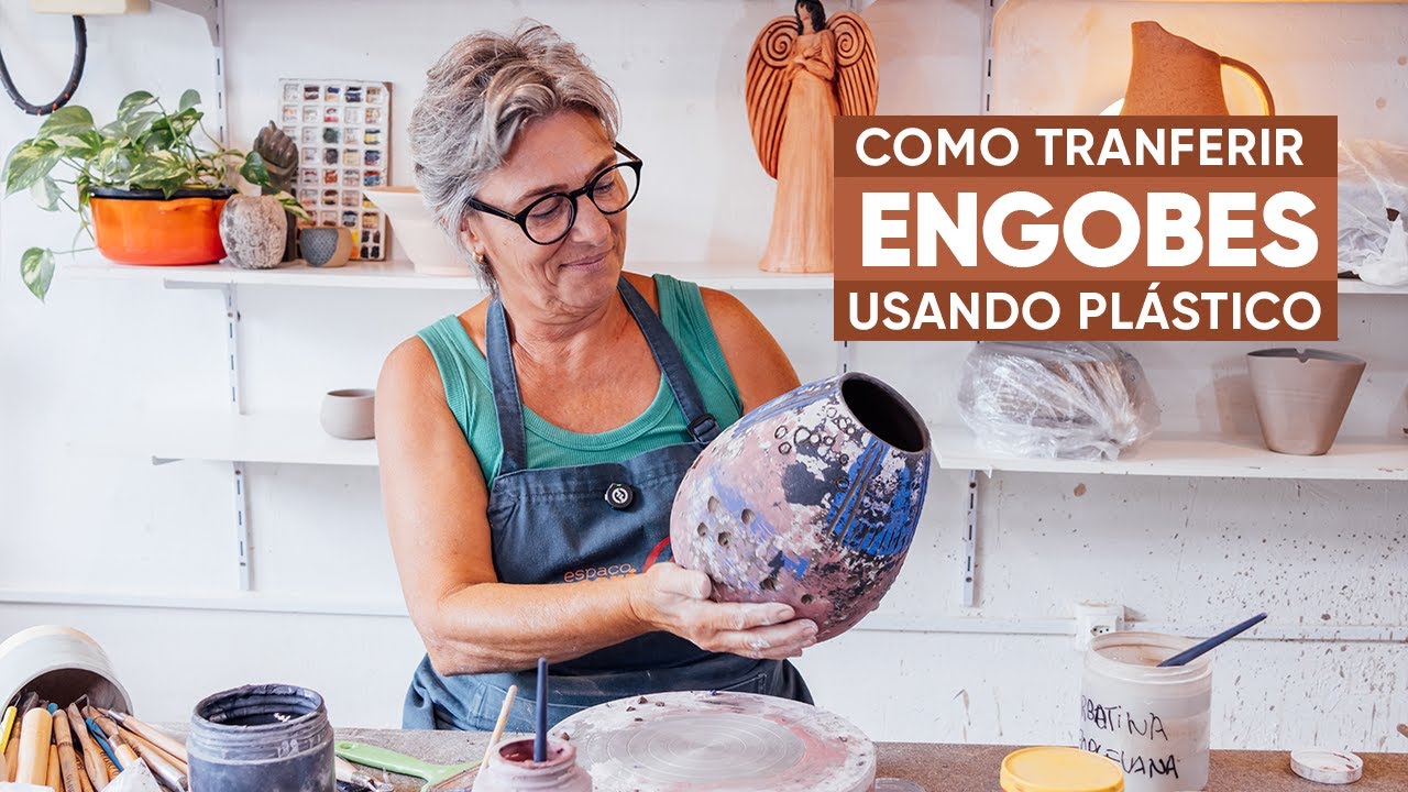 Como transferir engobes usando plástico
