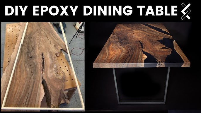 Make a DIY Walnut Wood and Epoxy Resin Table with Amy – Forest 2 Home