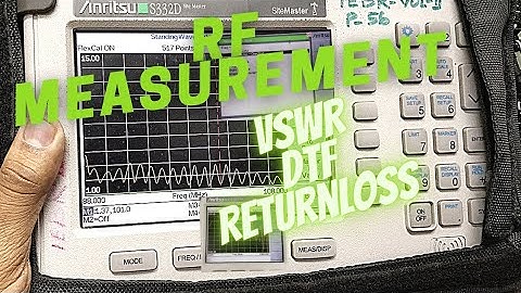 Measurement of VSWR | Return Loss | Cable Loss | DTF | Through Anritsu Site Master