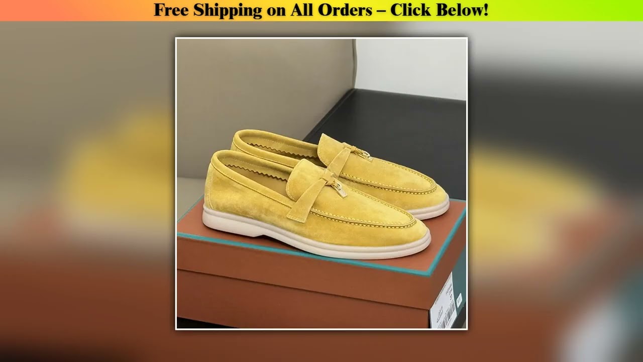 New Classic British Style Loafers Fringed Metal Buckle One-pedal Flat-soled Couple Shoes Wholesale