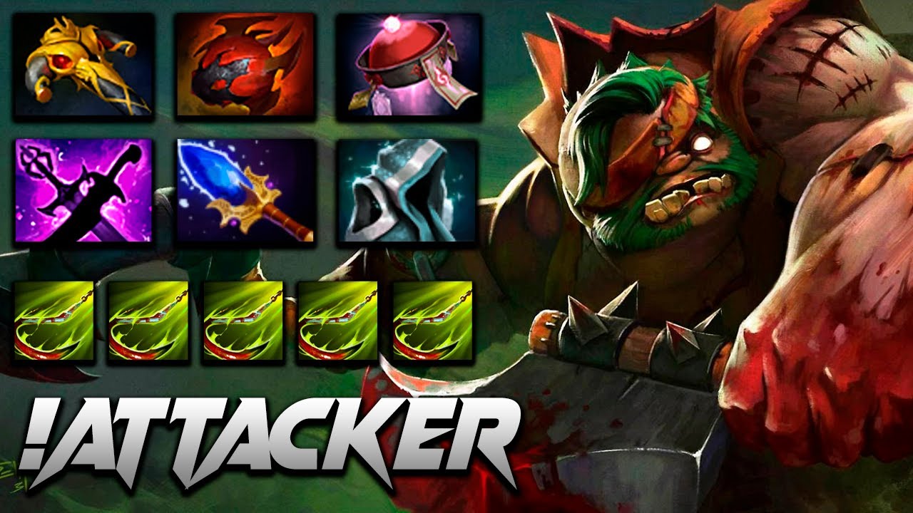 Attacker Pudge - Dota 2 Pro Gameplay [Watch & Learn]