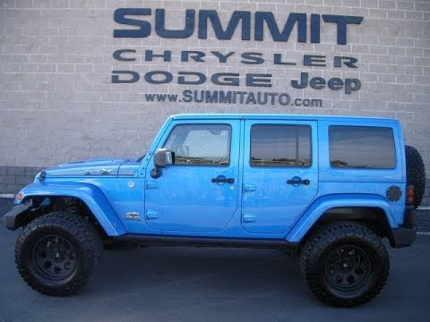 14 Wrangler 4 Door Unlimited Polar Edition Hydro Blue Walk Around Review Sold 9223x Summitauto Com Youtube