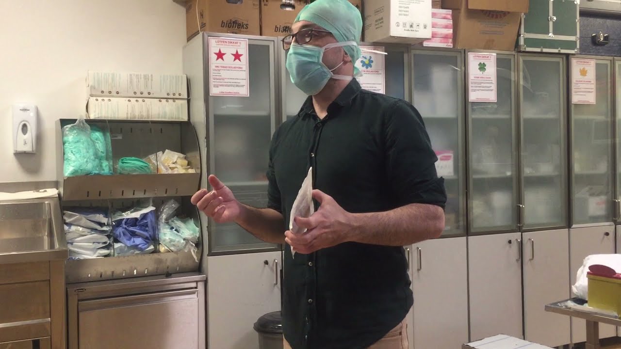 Cerrahi El Yıkama ve Steril Önlük, Eldiven Giyme