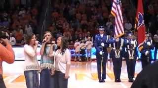 The Agee Sisters - National Anthem- UT Lady Vols Game 2015