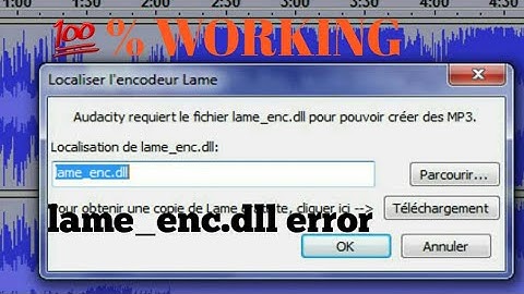 lame_enc.dll missing |audacity missing .dll | audacity lame_enc.dll error fixed |audacity dll error|