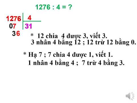 TOÁN LỚP 3 – BÀI CHIA SỐ CÓ BỐN CHỮ SỐ CHO SỐ CÓ MỘT CHỮ SỐ - PHẦN 1 (TUẦN 23)