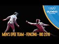 Fencing mens epee team  rio 2016 replays