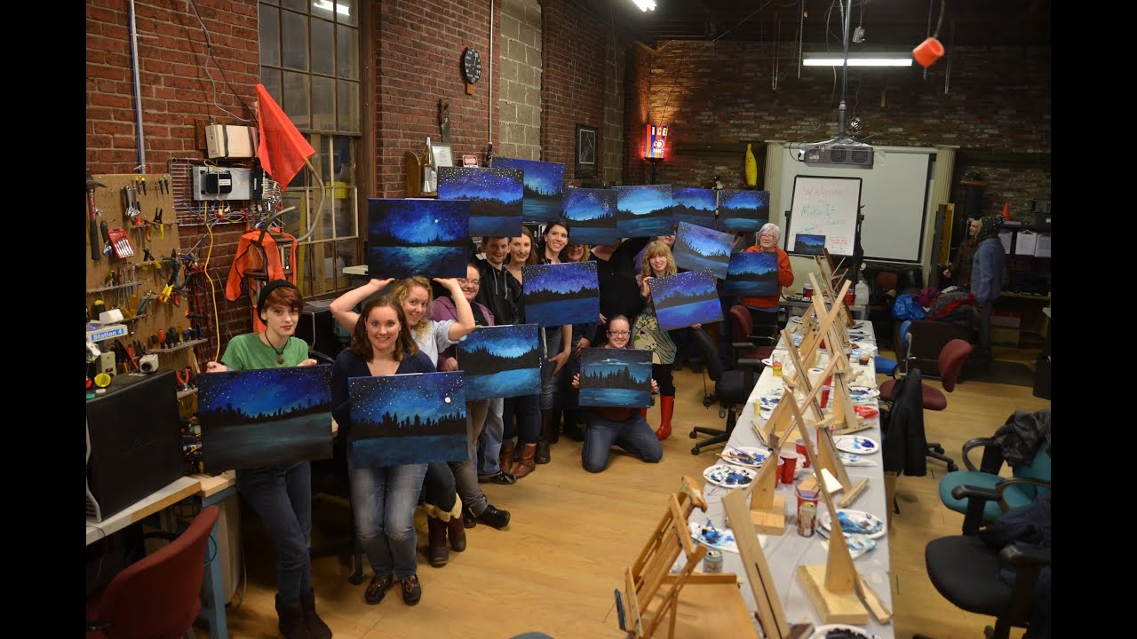 Wilderness Night Sky Painting Class