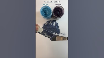 How to make Charcoal Grey ?! Satisfying Color mixing 🎨 #colormixing #satisfying #asmr