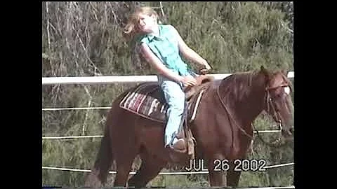 July 2002 Hayley at Horse Camp - Winners Circle En...