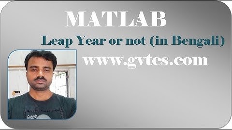 MATLAB: Leap Year or not