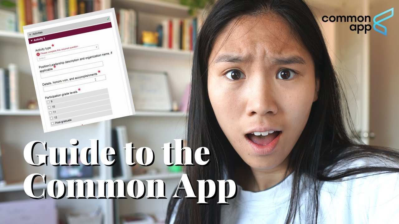How to Use Common App Common Application Tutorial 202021 YouTube