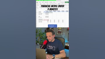 Financial Model under 3 minutes!