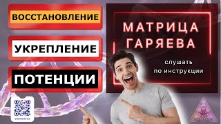 Импотенция? Укрепление Потенции-Матрица Доктора Гаряева П.п