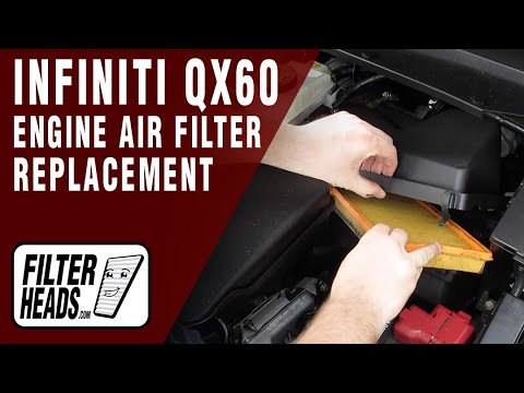 How to Replace Engine Air Filter 2015 Infiniti QX60 V6 3.5L