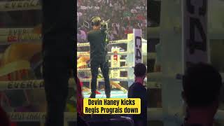 Devin Haney Knocks Regis Prograis down in round 3