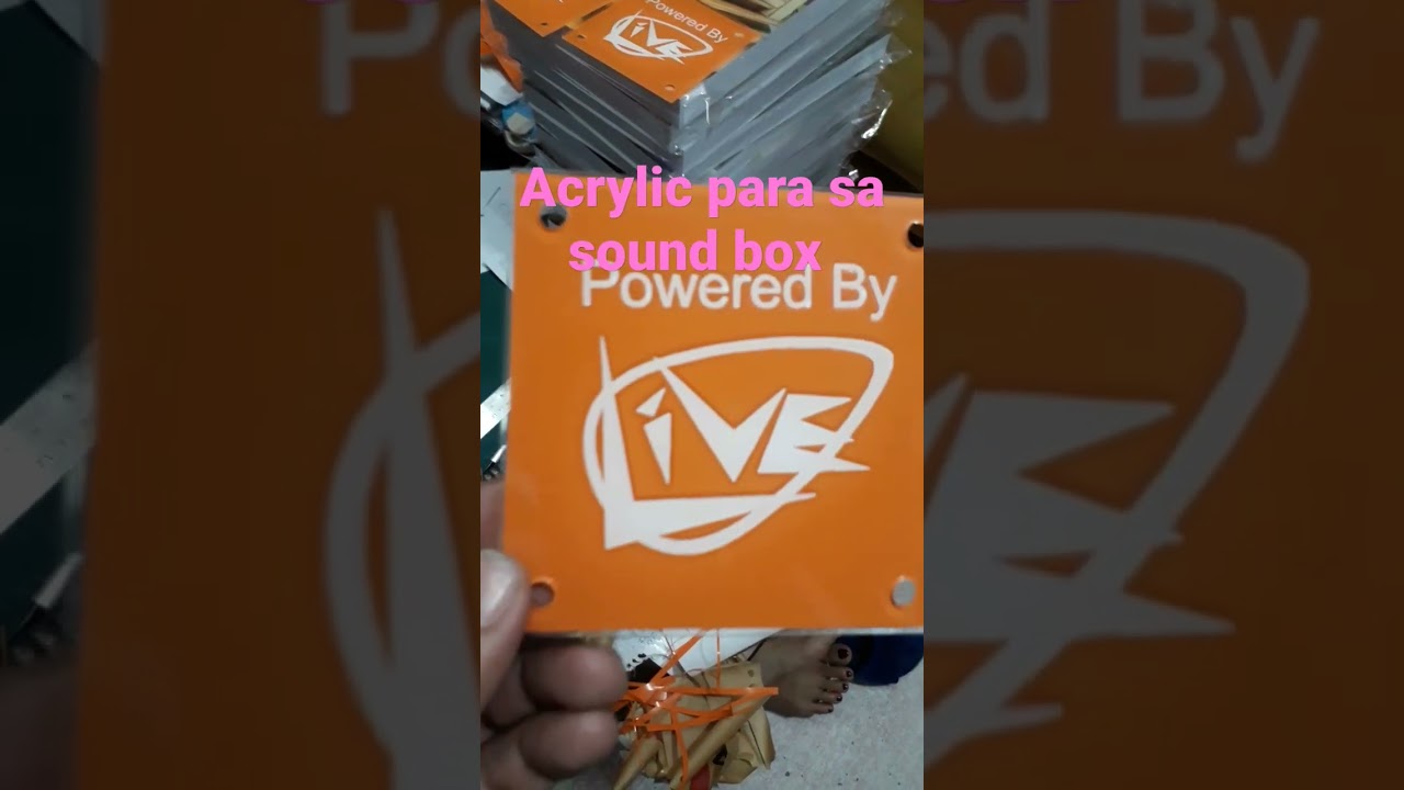 Acrylic with decal stickers