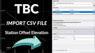 How to Import Station Offset Elevation Points with Trimble Business Center