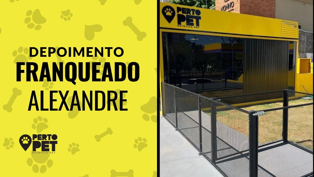 Alexandre Corrêa, franqueado PertoPet, em depoimento