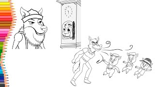 Dibujar y Colorea | Dibujos Para Niños | El Lobo y los Siete Cabritos - Los  Tres Cerditos y El Lobo - thptnganamst.edu.vn