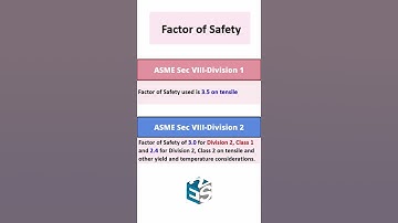 Div 1 vs Div 2 | Factor of safety | #asme #pressurevessel #heatexchanger