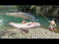 Survival skills: Big Fish At Deep Water Are Caught By Primitive Fishing - Cooking Fish Recipe