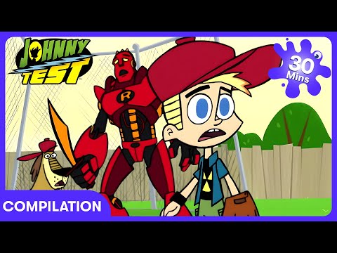 Mega Robot Comes to Life! 🤖 - Johnny Test | WildBrain Kids | WildBrain Kids