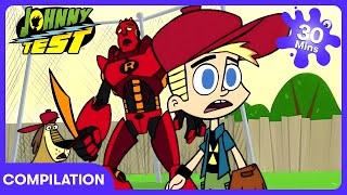 mega robot comes life johnny test wildbrain kids wildbrain