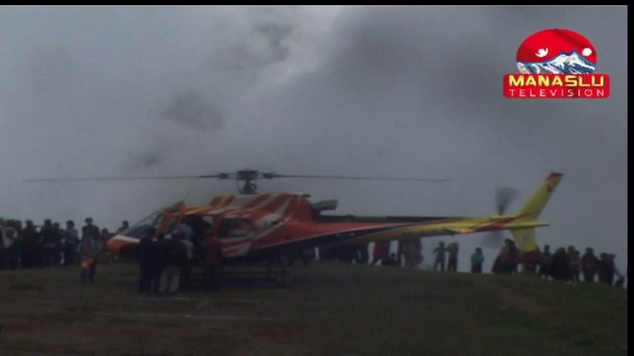 most dangerous helicopter Landing and Flying in gorkha Nepal YouTube