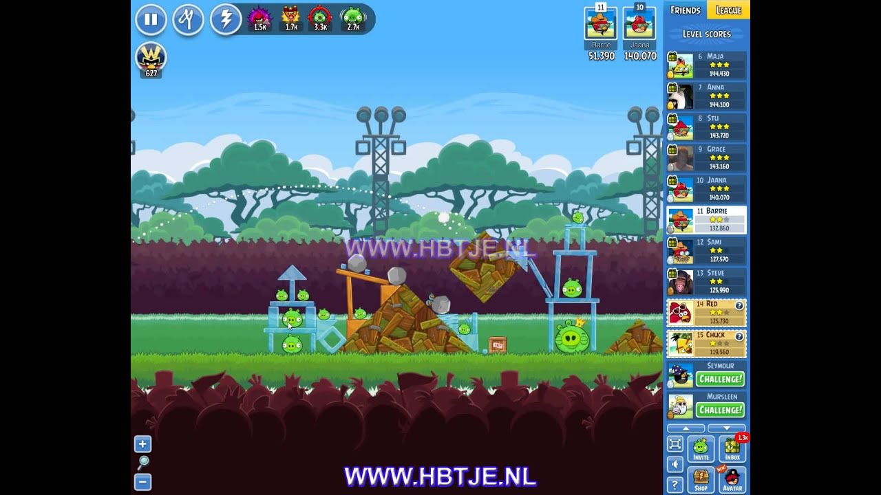 Angry Birds Friends Tournament Level 1 Week 145 (tournament 1) no power-ups