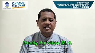 Video sesi 2,  Putusan Sela dan Surat Tuntutan, Prodi Ilmu Hukum Universitas Terbuka.