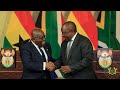 [Photos] Ghana president in South Africa for state visit