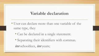 CSC 321   Week 3 Variables new