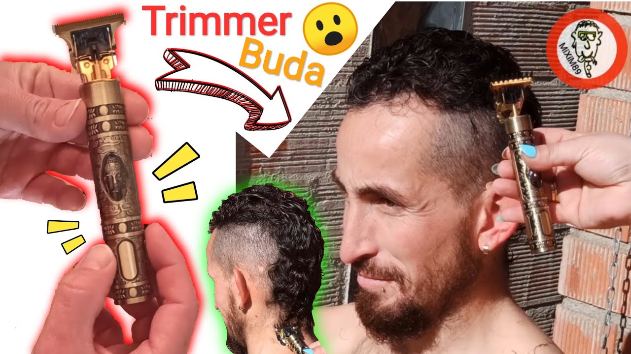 Maquina de corte de pelo Afeitadora De Barba para Hombre Recargable Máquina  de Afeitar y Corte de Pelo Perfilar - BUDA KLACK, Dorado