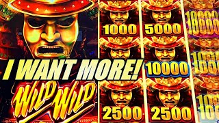 I WANT MORE!! ⚔️ COME ON $1000! WILD WILD SAMURAI Slot Machine (Aristocrat) screenshot 4