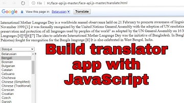 Translate your Website with Javascript & Google Translate || build a translator app with JavaScript