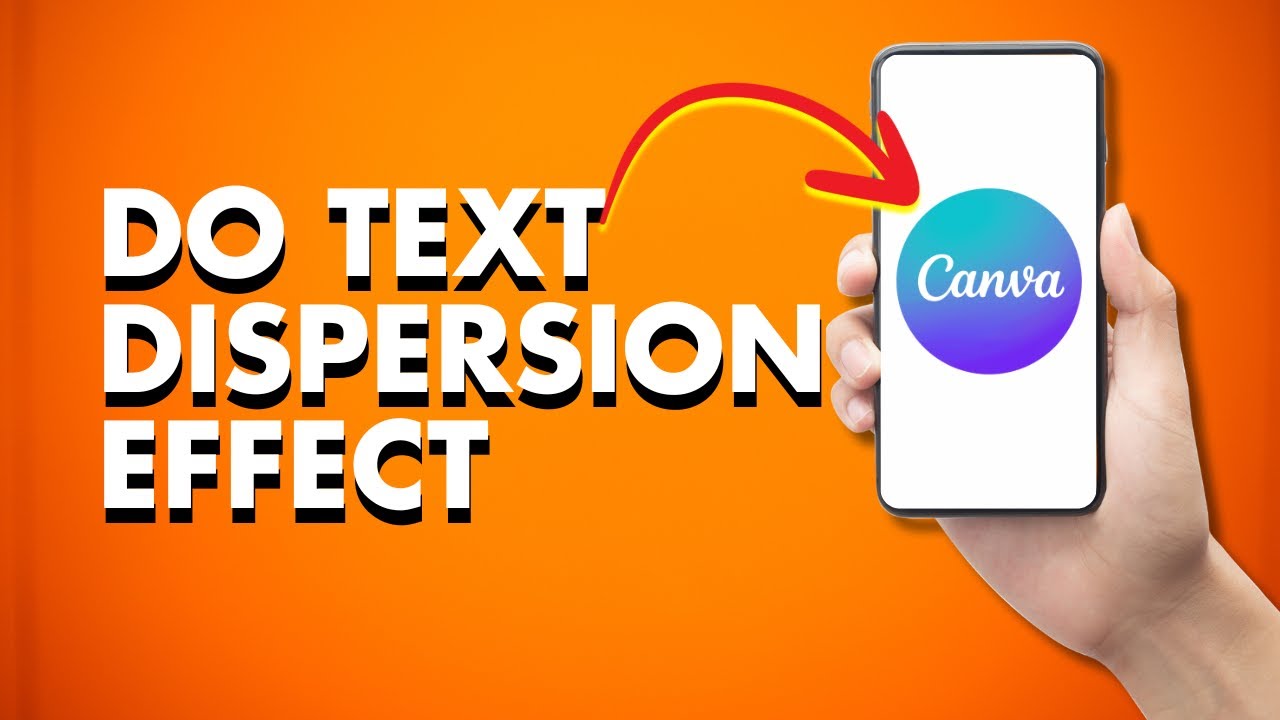 How To Do Text Dispersion Effect In Canva | Easy Canva Tutorial